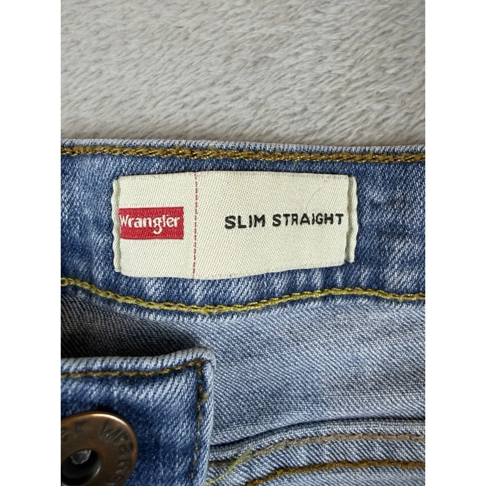 Wrangler Jeans Men's‎ Slim Straight Denim Blue 30x30 1092SSWCY Stretch